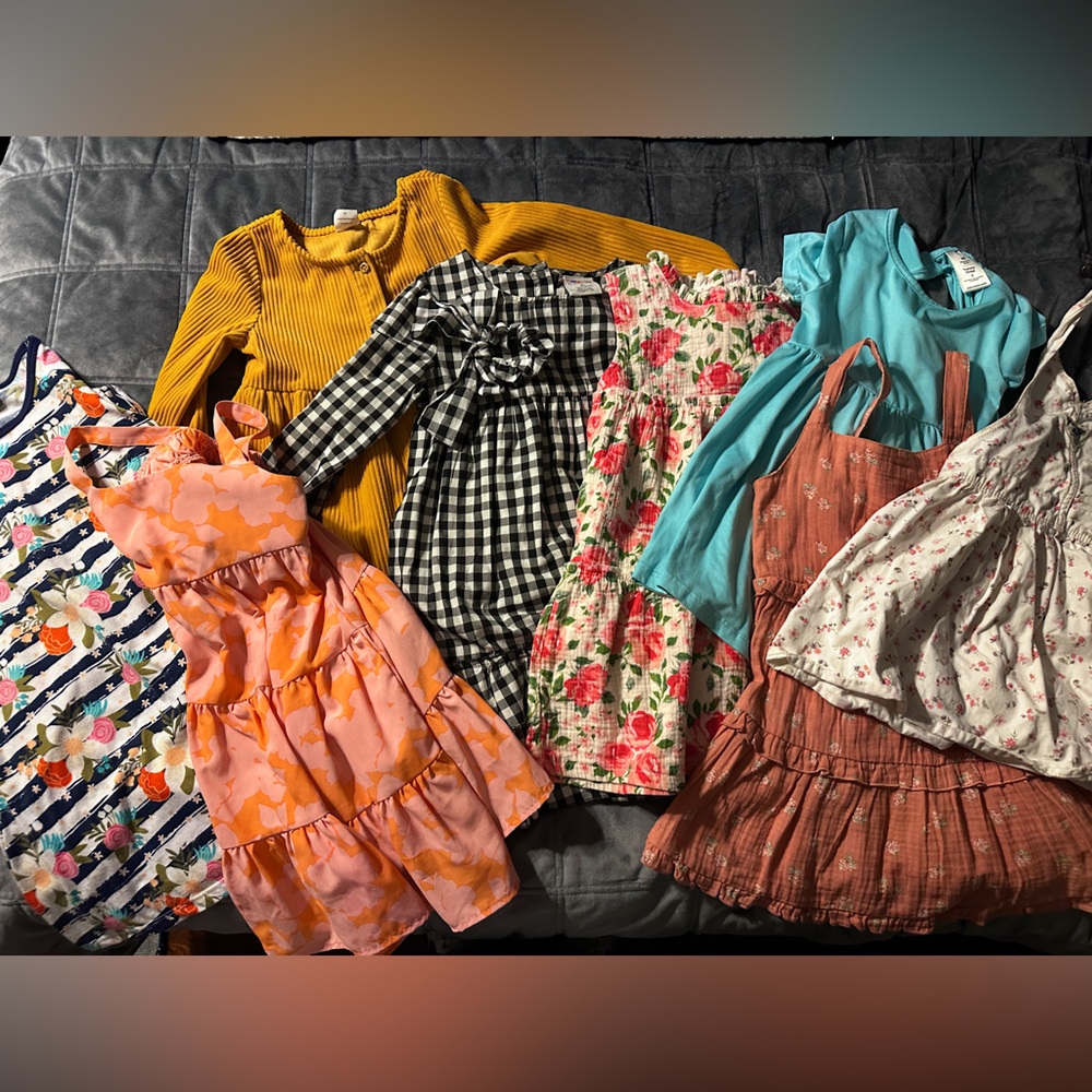Bundle of toddler girls size 5t dresses